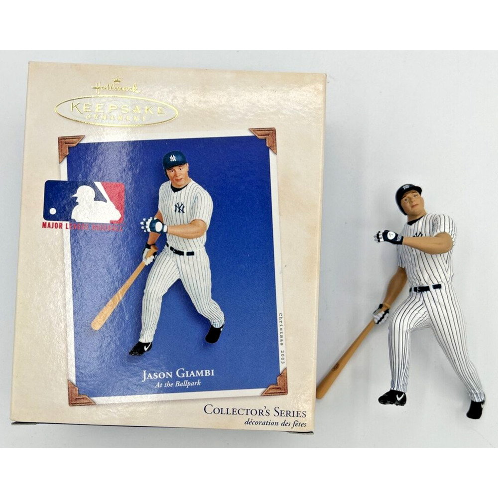 2003 Hallmark Jason Giambi At the Ballpark Ornament SKU U63‎